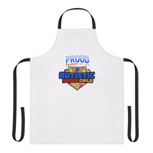 Load image into Gallery viewer, Proud Parent of Autistic Super Child Apron, Fun Cooking Gift, Autism Awareness, Family Gatherings, Unique Kitchen Apparel, Thoughtful Present