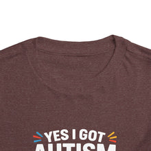 Load image into Gallery viewer, Autism Awareness Toddler Tee, Cute Gift, Puzzle Design, Genius Statement, Short Sleeve Shirt, Family Outing, Playdate