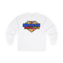 Load image into Gallery viewer, Autistic Super Child Long Sleeve Tee - Unisex Gift for Autism Awareness, Supportive T-Shirt, Playful Apparel, Perfect for Every Day