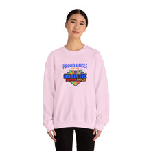 Load image into Gallery viewer, Proud Uncle of An Autistic Super Child Crewneck Sweatshirt, Unisex Sweatshirt, Autistic Awareness Gift, Family Appreciation Tee, Fall Fashion