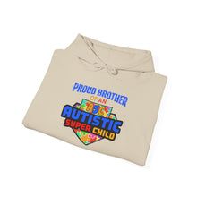 Load image into Gallery viewer, Proud Brother of an Autistic Super Child Sweatshirt, Unisex Hoodie, Autism Awareness Gift, Sibling Sweatshirt, Everyday Wear