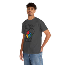 Load image into Gallery viewer, Autism Dad Unisex Heavy Cotton Tee | Supportive Gift for Fathers | Family, Awareness, Love, Encouragement, Puzzle Pieces