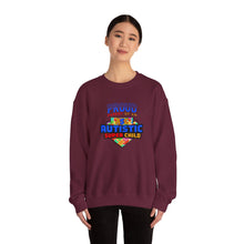Load image into Gallery viewer, Proud Parent Sweatshirt - Unisex Heavy Blend™ Crewneck, Autism Awareness Gift, Super Child Pride, Family Celebrations, Casual Everyday Wear