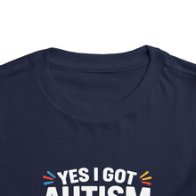 Load image into Gallery viewer, Autism Awareness Toddler Tee, Cute Gift, Puzzle Design, Genius Statement, Short Sleeve Shirt, Family Outing, Playdate