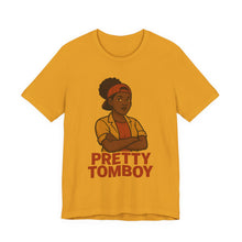Load image into Gallery viewer, Pretty Tomboy Unisex Jersey Tee, Casual Wear, Graphic Tee, Birthday Gift, Everyday Style, Youth Fashion, Summer Essential