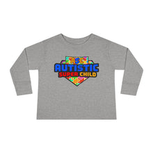 Load image into Gallery viewer, Autistic Super Child Toddler Long Sleeve Tee, Autism Awareness Shirt, Toddler Graphic Tee, Gifts for Special Needs, Cute Kid's Apparel