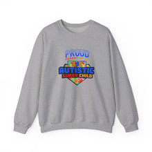 Load image into Gallery viewer, Proud Parent Sweatshirt - Unisex Heavy Blend™ Crewneck, Autism Awareness Gift, Super Child Pride, Family Celebrations, Casual Everyday Wear