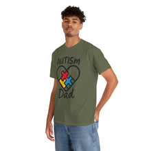 Load image into Gallery viewer, Autism Dad Unisex Heavy Cotton Tee | Supportive Gift for Fathers | Family, Awareness, Love, Encouragement, Puzzle Pieces