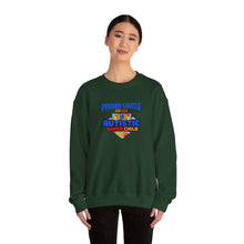 Load image into Gallery viewer, Proud Uncle of An Autistic Super Child Crewneck Sweatshirt, Unisex Sweatshirt, Autistic Awareness Gift, Family Appreciation Tee, Fall Fashion
