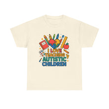 Load image into Gallery viewer, Teaching Autistic Children Tee Shirt, Autism Awareness Gift, Unisex Cotton Tee, Teacher Appreciation Gift, Classroom Shirt