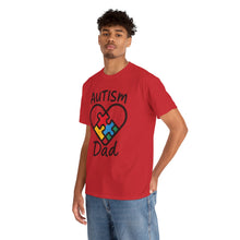 Load image into Gallery viewer, Autism Dad Unisex Heavy Cotton Tee | Supportive Gift for Fathers | Family, Awareness, Love, Encouragement, Puzzle Pieces