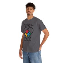 Load image into Gallery viewer, Autism Dad Unisex Heavy Cotton Tee | Supportive Gift for Fathers | Family, Awareness, Love, Encouragement, Puzzle Pieces