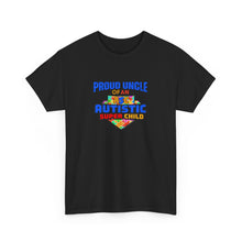 Load image into Gallery viewer, Proud Uncle Tee - Supportive Gift for Autism Awareness, Perfect for Family, Gifts for Uncles, Birthday and Celebrations