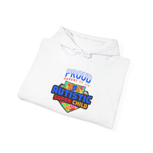 Load image into Gallery viewer, Proud PARENT Autistic Super Child Hoodie, Autism Awareness, Gift for Parents, Unisex Sweatshirt, Cozy Casual Wear, Comfortable Layering