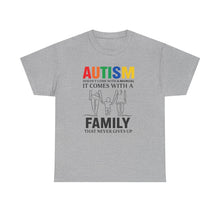 Load image into Gallery viewer, Autism Awareness Tee, Family Support Shirt, Unisex Heavy Cotton Tee, Gift for Family, Special Needs Advocate Apparel