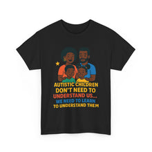 Load image into Gallery viewer, Autism Awareness Unisex Heavy Cotton Tee, Support Autism, Family Love Shirt, Understanding T-Shirt, Gift for Parents, Inclusive Care Wear