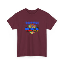Load image into Gallery viewer, Proud Uncle Tee - Supportive Gift for Autism Awareness, Perfect for Family, Gifts for Uncles, Birthday and Celebrations