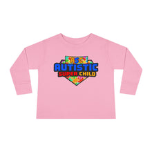 Load image into Gallery viewer, Autistic Super Child Toddler Long Sleeve Tee, Autism Awareness Shirt, Toddler Graphic Tee, Gifts for Special Needs, Cute Kid's Apparel