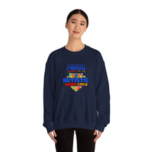 Load image into Gallery viewer, Proud Parent Sweatshirt - Unisex Heavy Blend™ Crewneck, Autism Awareness Gift, Super Child Pride, Family Celebrations, Casual Everyday Wear
