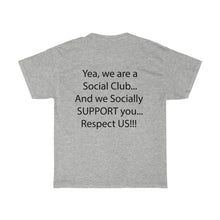 Load image into Gallery viewer, Real Social shirt Black writing