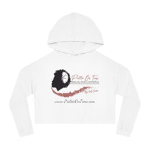 Load image into Gallery viewer, Prettie On Time Women’s Cropped Hooded Sweatshirt
