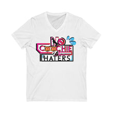 Load image into Gallery viewer, Unisex Jersey Short Sleeve V-Neck Tee