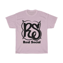 Load image into Gallery viewer, Real Social shirt Black writing