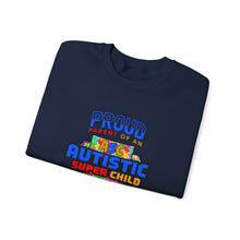 Load image into Gallery viewer, Proud Parent Sweatshirt - Unisex Heavy Blend™ Crewneck, Autism Awareness Gift, Super Child Pride, Family Celebrations, Casual Everyday Wear
