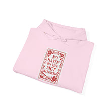 Load image into Gallery viewer, MGT No Hatin&#39; Unisex Hooded Sweatshirt - Vegan Gift, Cozy Hoodie, Casual Wear, Trendy Streetwear, Gift for Friends
