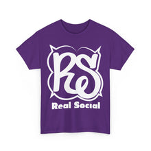 Load image into Gallery viewer, Real Social White writing
