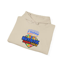 Load image into Gallery viewer, Proud PARENT Autistic Super Child Hoodie, Autism Awareness, Gift for Parents, Unisex Sweatshirt, Cozy Casual Wear, Comfortable Layering
