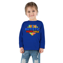 Load image into Gallery viewer, Autistic Super Child Toddler Long Sleeve Tee, Autism Awareness Shirt, Toddler Graphic Tee, Gifts for Special Needs, Cute Kid&#39;s Apparel
