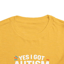 Load image into Gallery viewer, Autism Awareness Toddler Tee, Cute Gift, Puzzle Design, Genius Statement, Short Sleeve Shirt, Family Outing, Playdate
