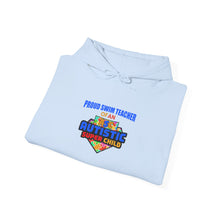 Load image into Gallery viewer, Proud Swim Teacher of Autistic Super Child Sweatshirt, Cozy Gift for Educators, Unisex Hoodie, School Spirit Apparel, Perfect for Teacher Appreciation
