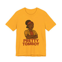 Load image into Gallery viewer, Pretty Tomboy Unisex Jersey Tee, Casual Wear, Graphic Tee, Birthday Gift, Everyday Style, Youth Fashion, Summer Essential
