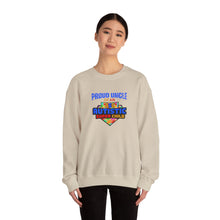 Load image into Gallery viewer, Proud Uncle of An Autistic Super Child Crewneck Sweatshirt, Unisex Sweatshirt, Autistic Awareness Gift, Family Appreciation Tee, Fall Fashion
