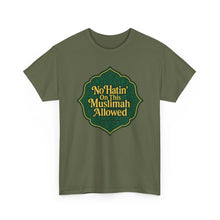 Load image into Gallery viewer, Unisex Heavy Cotton Tee - &#39;No Hatin&#39; On This Muslimah Allowed&#39;, Islamic Pride Shirt, Modest Fashion Top, Gift for Muslim Friends, [...]
