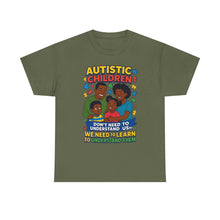 Load image into Gallery viewer, Autistic Children Awareness Tee, Unisex Cotton T-Shirt for Advocacy, Gift for Autism Awareness Month, Supportive Family Shirt, [...]
