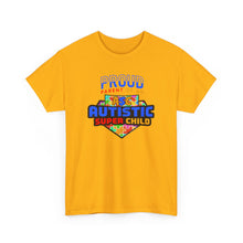 Load image into Gallery viewer, Proud Parent of an Autistic Super Child Tee, Autism Awareness Apparel, Unisex T-Shirt, Gift for Parents, Supportive Parent Shirt, [...]
