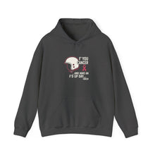 Load image into Gallery viewer, Biker FU  Cancer Awareness Hoodie | Motivational Sweatshirt for Tough Days | Gift for Cancer Fighters, Comfort Wear
