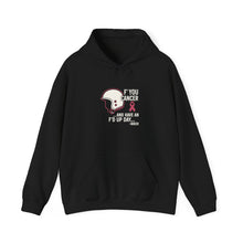 Load image into Gallery viewer, Biker FU  Cancer Awareness Hoodie | Motivational Sweatshirt for Tough Days | Gift for Cancer Fighters, Comfort Wear
