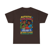 Load image into Gallery viewer, Autistic Children Awareness Tee, Unisex Cotton T-Shirt for Advocacy, Gift for Autism Awareness Month, Supportive Family Shirt, [...]
