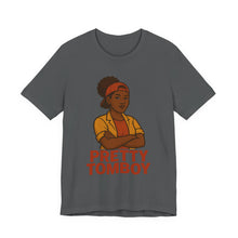 Load image into Gallery viewer, Pretty Tomboy Unisex Jersey Tee, Casual Wear, Graphic Tee, Birthday Gift, Everyday Style, Youth Fashion, Summer Essential

