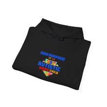 Load image into Gallery viewer, Proud Grand Parent of an Autistic Super Child Authentic Hooded Sweatshirt, Unisex Hoodie, Casual Wear, Gift for Him/Her, Cozy &amp; Comfortable Pullover

