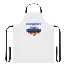 Load image into Gallery viewer, Proud Grandparent of Autistic Super Child Apron, Custom Cooking Gift for Autism Awareness, Family Gathering Essential, Supportive Kitchenware, Colorful Apron [...]
