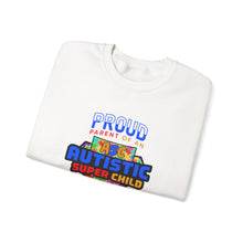 Load image into Gallery viewer, Proud Parent Sweatshirt - Unisex Heavy Blend™ Crewneck, Autism Awareness Gift, Super Child Pride, Family Celebrations, Casual Everyday Wear
