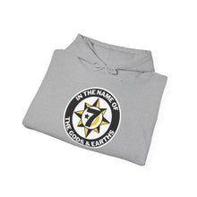 Load image into Gallery viewer, Hoodie: In the Name of the Gods &amp; Earths Unisex Heavy Blend™ Sweatshirt, Cozy Gift, Astrology Apparel, Ritual Wear, Everyday [...]

