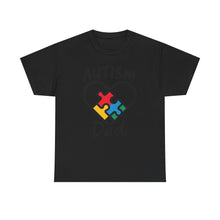 Load image into Gallery viewer, Autism Dad Unisex Heavy Cotton Tee | Supportive Gift for Fathers | Family, Awareness, Love, Encouragement, Puzzle Pieces
