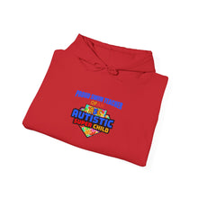 Load image into Gallery viewer, Proud Swim Teacher of Autistic Super Child Sweatshirt, Cozy Gift for Educators, Unisex Hoodie, School Spirit Apparel, Perfect for Teacher Appreciation
