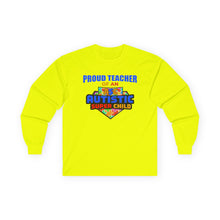 Load image into Gallery viewer, Proud Teacher Long Sleeve Tee, Unisex T-Shirt for Educators, Gift for Teachers, Autism Awareness, Teacher Appreciation, Comfortable [...]

